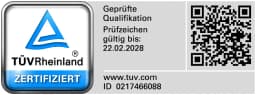 TÜV-Zertifikat als Vertrauensnachweis
